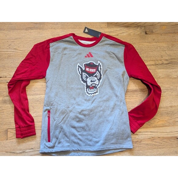 adidas Other - Adidas NC State Wolfpack Sweatshirt Men M Gray Team Issued Pullover NCAA